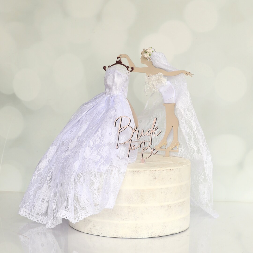 Bridal Shower Cake Topper, Unique Bride To Be Gift Or Decorations, Happily Ever After Hen Party Wedding Dress | MakerPlace by Michaels Bridal Shower Cake Topper, Unique Bride To Be Gift Or Decorations, Happily Ever After Hen Party Wedding Dress | MakerPlace by Michaels